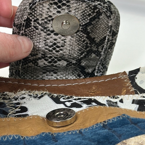 Women's lightweight patchwork shoulder bag - Picture 3 of 8